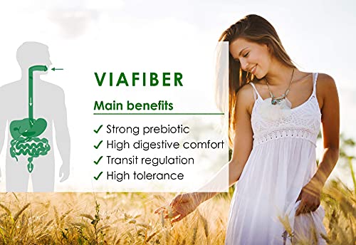 Viafiber Organic Prebiotics, L Glutamine Powder, Vegan Fiber Powder for Gut Health, Leaky Gut Repair Powder, Prebiotics, Acacia Fiber,IBS Support,Gut Health Supplements for Women and Man (17.2)