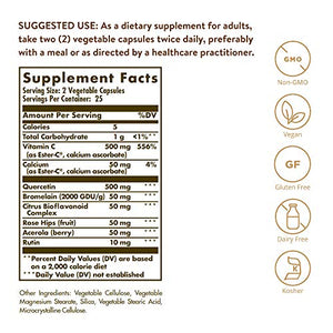 Solgar – Quercetin Complex with Ester-C Plus, 50 Vegetable Capsules
