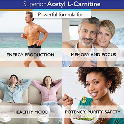 Superior Labs | Acetyl L-Carnitine 1000mg | 200 caps | Maximum Absorption | Pure Vegetable Capsules | Zero Synthetic Additives | Superior Absorption