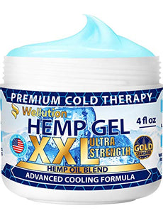 Hemp Gel 2,500,000 Ultra Strength - for Muscle, Back, Nerve, Knee, Joint Relief - All-Natural Blend of Hemp Oil, Arnica, Coconut Oil, Chamomile, Menthol, Vitamin E - Cooling, Soothing, Relaxing