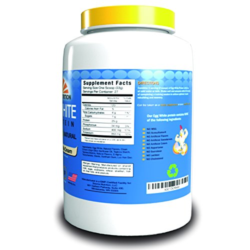 Egg White Protein Powder by Source Nutrition - 25 Grams Protein, Build Lean Muscle, Dairy Free - Vanilla Cream (2 lb)