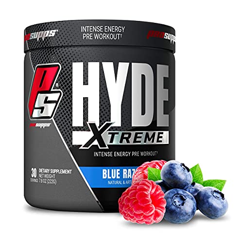 ProSupps Mr. Hyde Xtreme (Former NitroX) Pre-Workout Powder Energy Drink - Intense Sustained Energy, Pumps & Focus with Beta Alanine, Creatine & Nitrosigine, (30 Servings, Blue Razz Blitz)