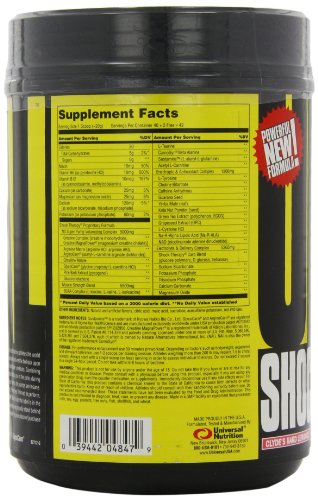 Universal Nutrition Shock Therapy Pre-Workout Pump & Energy Supplement, with BCAA complex, Creatine, and Electrolytes - Pink Lemonade - 42 Servings