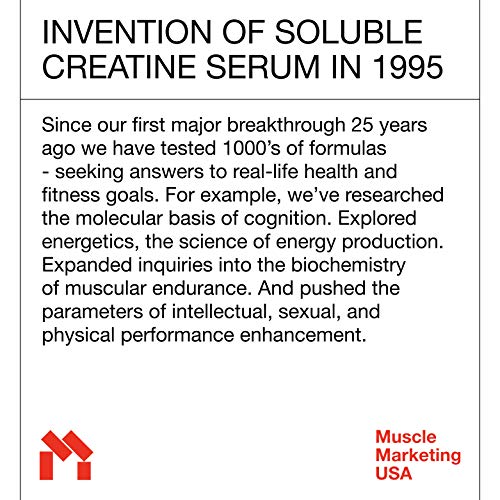 MMUSA ATP+ Creatine Serum Muscle Fuel - Fast + Clean, Pre-Workout Muscle Power. Sublingual Liquid Absorbs Instantly. Safely Supports Fast Muscle Growth; Extends Endurance. No Loading or Weight Gain.