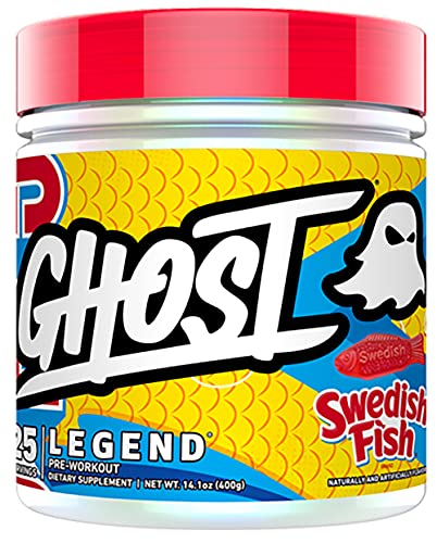 Ghost Legend v2 25 Servings Pre Workout Supplement - Swedish Fish Flavor - 1 Container