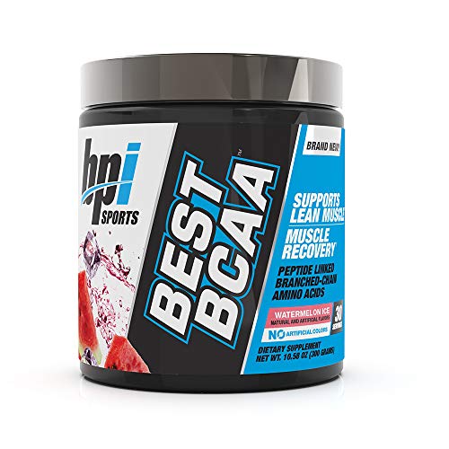 BPI Sports Best BCAA - BCAA Powder - Branched Chain Amino Acids - Muscle Recovery - Muscle Protein Synthesis - Lean Muscle - Improved Performance – Hydration – Watermelon Ice - 30 Servings - 10.58 oz.