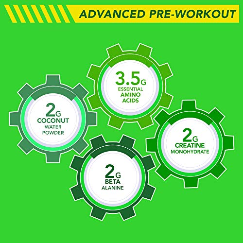 PRE Sweat Advanced Pre-Workout Energy Powder with Essential Amino Acids, Organic Caffeine + German Sourced Creatine | Non-GMO Verified & Gluten Free (Citrus Flavor)