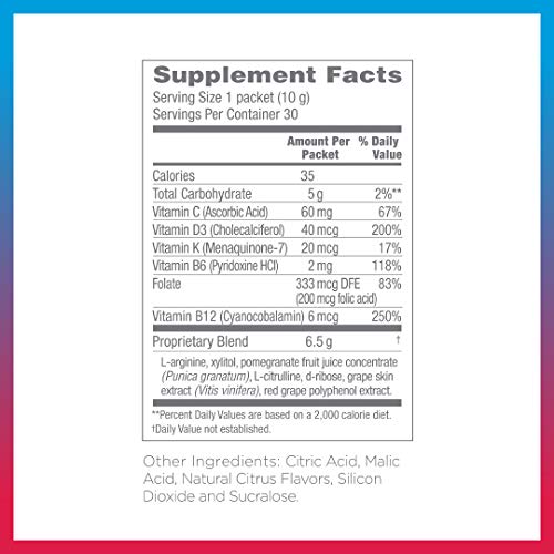 Synergy ProArgi-9 Plus L-Arginine Complexer Dietary Supplement - Citrus Berry - 30 Packets