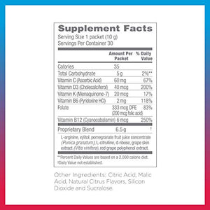 Synergy ProArgi-9 Plus L-Arginine Complexer Dietary Supplement - Citrus Berry - 30 Packets
