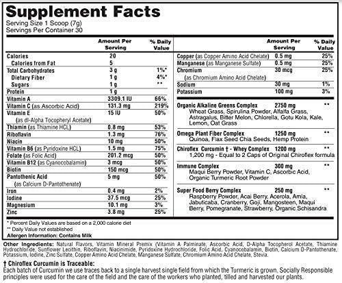 Chiroflex Superfood Greens Powder Drink Mix - 7.4 oz