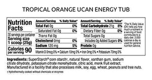 UCAN Keto Energy Powder - Sugar Free Pre Workout Powder for Men & Women with SuperStarch - Non-GMO, Vegan, Gluten Free - Tropical Orange - 30 Servings