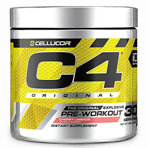 C4 Original Pre Workout Powder Cherry Limeade | Vitamin C for Immune Support | Sugar Free Preworkout Energy for Men & Women | 150mg Caffeine + Beta Alanine + Creatine | 30 Servings