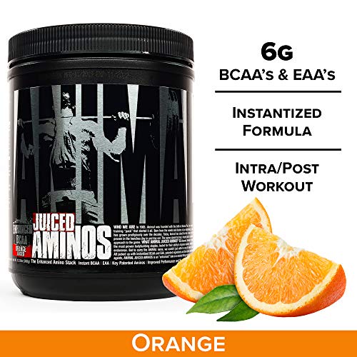 Animal Juiced Aminos - 6g BCAA/EAA Matrix plus 4g Amino Acid Blend for Recovery and Improved Performance - Orange - 30 Servings, 13.3 Ounce