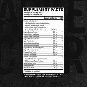 Green Surge Green Superfood Powder Supplement - Keto Friendly Greens Drink w/Spirulina, Wheat & Barley Grass - Green Tea Extract, Probiotics and Digestive Enzymes - Mint Chocolate - 30sv