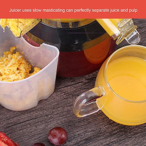 Slow Juicer Masticating Cold Pressed Juicer Machines Vegetable And Fruit, Electric Juicer Machines Easy To Clean, Quiet Motor & Reverse Function