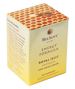 BEEALIVE Royal Jelly Energy Formula Non Freeze-Dried 150mg 30 Capsules