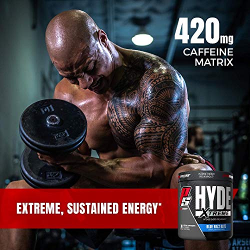 ProSupps Mr. Hyde Xtreme (Former NitroX) Pre-Workout Powder Energy Drink - Intense Sustained Energy, Pumps & Focus with Beta Alanine, Creatine & Nitrosigine, (30 Servings, Blue Razz Blitz)