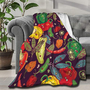 ARTIEMASTER Various Hot Spicy! Blanket Soft and Lightweight Flannel Throw Suitable for Use in Bed, Living Room and Travel 50"x40" for Kid