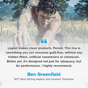 Legion Whey+ Unflavored Whey Isolate Protein Powder from Grass Fed Cows - Low Carb, Low Calorie, Non-GMO, Lactose Free, Gluten Free, Sugar Free, All Natural Whey Protein Isolate , 30 Servings…