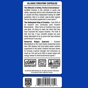 ALLMAX Nutrition Creatine 3000, 3,000 mg, 150 Capsules