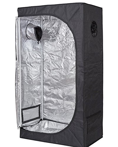 TopoLite 36"x20"x63" Indoor Grow Tent Hydroponic Growing Dark Room w/Plastic Corner (36"x20"x63")