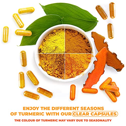 Turmeric Curcumin with BioPerine Black Pepper Extract 1200mg - Natural Joint & Immune Support with 95% Curcuminoids. High Absorption Antioxidant Vegan Supplement. Inflammatory and Immune Response