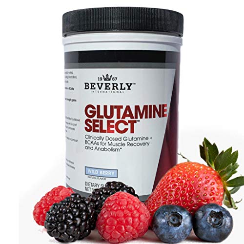 Beverly International Glutamine Select, 60 Servings. Clinically dosed glutamine and BCAA Formula for Lean Muscle and Recovery. Sugar-Free. Great for Keto, Fasting, Weight-Loss Diets.