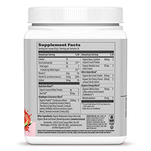 Pre Workout Powder Vegan Sugar Free Energy for Performance & Endurance Watermelon Flavored 285g Tub (30 Servings) Active Energy by Sunwarrior