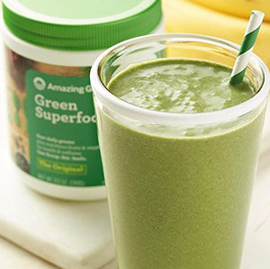 Amazing Grass Greens Blend Superfood: Super Greens Powder with Spirulina, Chlorella, Beet Root Powder, Digestive Enzymes, Prebiotics & Probiotics, Original, 60 Servings (Packaging May Vary)