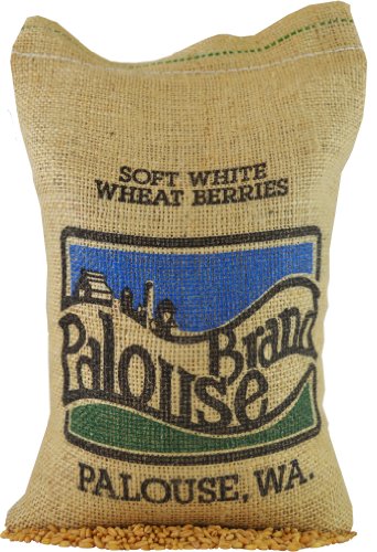 Soft White Wheat Berries • Family Farmed in Washington State • 100% Desiccant Free • 5 lbs • Non-GMO Project Verified • 100% Non-Irradiated • Kosher • Field Traced • Burlap Bag