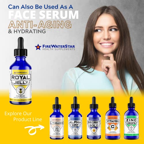 Royal Jelly - 500mg - 2oz - Natural - Non-GMO - Bee Powered Superfood - Natural Vitamins, Minerals, Antioxidants - Anti Aging - Skin Health - Immune System Support