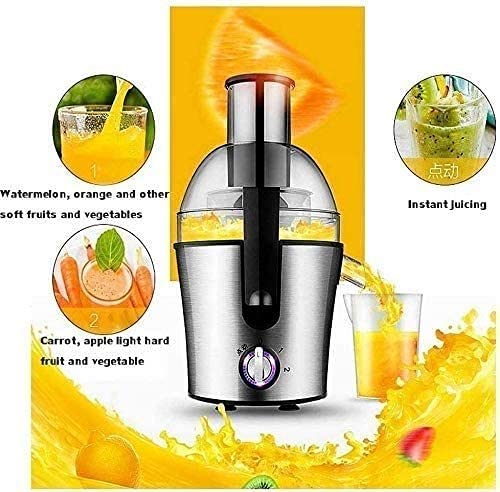 Blacklight Juicer, Slow Masticating Juicer Machine, Cold Press Juicer Extractor Easy to Clean, Multifunctional Juicer,Large-capacity slag collecting tray, 3 speed control buttons