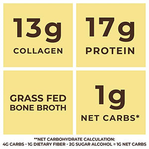 Bone Broth Protein Powder, Vanilla, Grass Fed, 2 lbs / 42 Servings, Large 32 oz Size, Low Carb, Keto Friendly, Contains Collagen, Non-GMO Ingredients, Hormone Free by Left Coast Performance