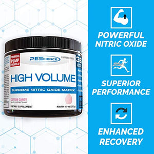 PEScience High Volume + Prolific Pre-Workout Stack, Powerful Nitric Oxide & Energy Supplement Bundle, Raspberry Lemonade