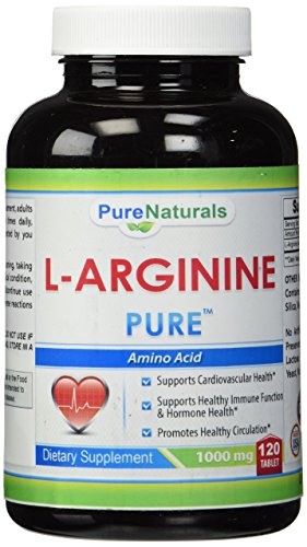 Pure Naturals L-Arginine 1000 Mg, 120 Count
