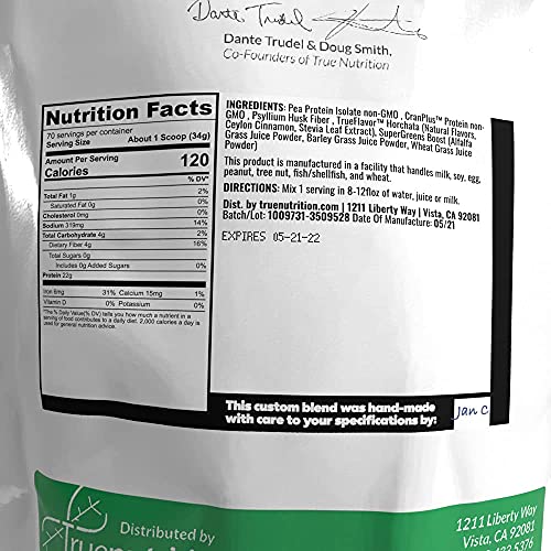 True Nutrition - Make Your Own Custom Protein Blend - Customizable Protein Powder - Choose Your Protein Type, Flavoring, Boost(s), Packaging Type, and Personalized Blend Name (1LB up to 30LB)