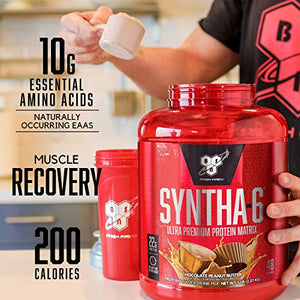 BSN SYNTHA-6 Whey Protein Powder, Micellar Casein, Milk Protein Isolate Powder, Cookies and Cream, 48 Servings (Package May Vary)