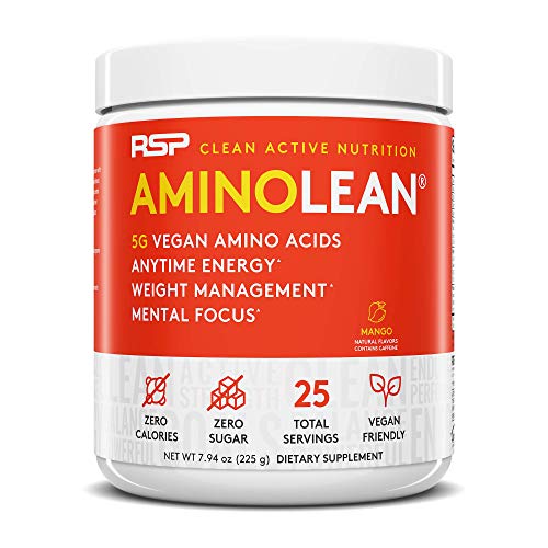 RSP Nutrition Mango Aminolean Amino Acid Supplement, 8.29 OZ
