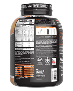 Body Fortress Whey Protein Powder, 60g Protein and 12g BCAA's (per 2 scoops), Chocolate, 5 Lb.