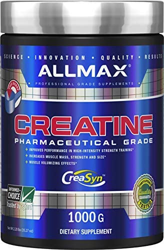 ALLMAX Nutrition - Creatine Monohydrate, Micronized Creatine Powder for Strength and Muscle Recovery, Gluten Free & Fast Absorbing, 1000g