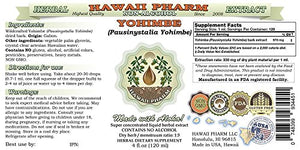 Yohimbe Alcohol-Free Liquid Extract, Yohimbe Liquid (Pausinystalia Yohimbe) Dried Bark Glycerite 32 oz Unfiltered