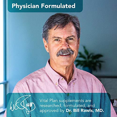 Vital Plan Prevention Plus Daily Multivitamin by Dr. Bill Rawls - Herbal Antioxidant & Multimineral for Women & Men - Vitamins A B D C E, Biotin & Zinc