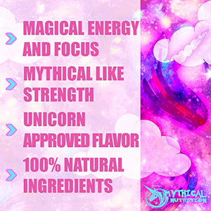 Mythical Nutrition Unicorn PRE Workout by Insane Labz, Pre Workout Powder with Edible Glitter, Extreme Energy Nitric Oxide Boosting, Beta Alanine Betaine Taurine AMPiberry, 35 Srvgs, Sparkling Blue