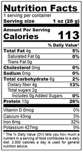 Organic Hemp Protein Powder, 1 Pound — 50% Protein, Non-GMO, Non-Irradiated, Pure, Kosher, Vegan Superfood, Rich in Iron and Fiber, Product of Canada
