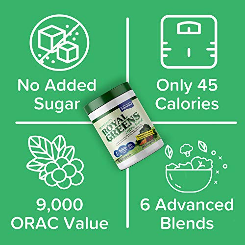 Royal Greens Ultra Superfood | Healthy Veggie Powder with Probiotics, Enzymes, Antioxidants, Wheat Grass & Greens 10.75oz (30 Day Supply)