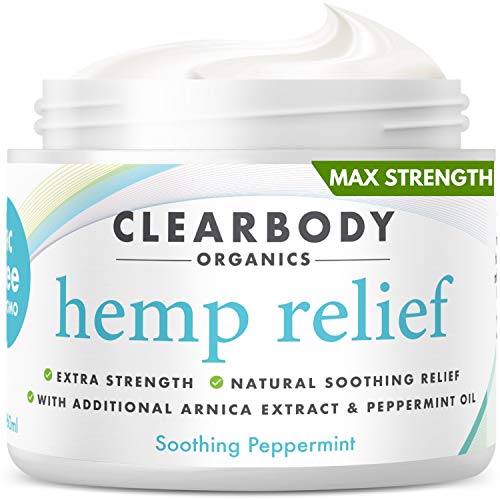 Hemp Pain Relief Cream- Made in USA Lab Tested Hemp Oil Formula for Arthritis, Back, Knee, Joint, Carpal Tunnel, Nerve, Muscle Pain for Inflammation, Soreness with Natural Peppermint & Arnica Extract