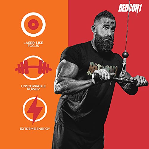 Redcon1 Total War - Pre Workout, 30 Servings, Boost Energy, Increase Endurance and Focus, Beta-Alanine, 350mg Caffeine, Citrulline Malate, Nitric Oxide Booster - Keto Friendly (Strawberry Mango)