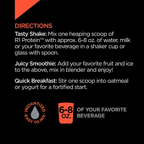 Rule One Proteins, R1 Protein - Strawberries and Crème, 25g Fast-Acting, Super-Pure 100% Isolate and Hydrolysate Protein Powder with 6g BCAAs for Muscle Growth and Recovery, 5 Pounds, 76 Servings