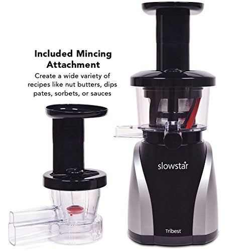 Tribest SW-2020 Slowstar, Vertical Slow Juicer and Mincer, Cold Press Masticating Juice Extractor