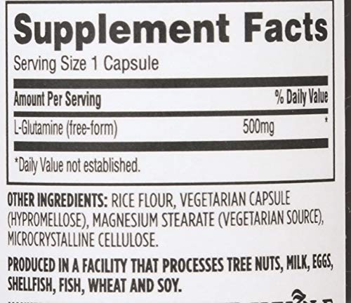 Whole Foods Market, L-Glutamine 500mg, 100 ct